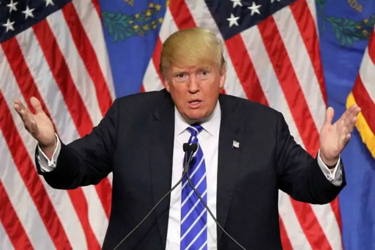 Trump: presidente prometeu PIB de 4%, e agora diz que EUA tem melhor economia do planeta (Isaac Brekken/Getty Images)