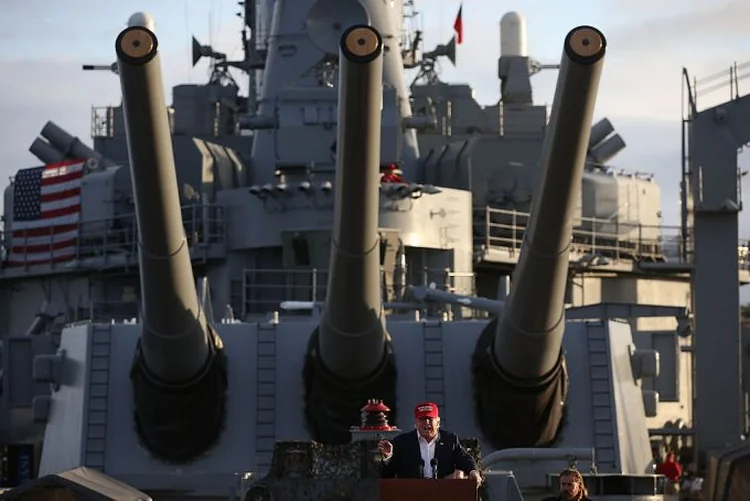 Donald Trump: em reunião da cúpula da Otan nesta quarta-feira, o presidente americano deve voltar a reclamar dos países membros que não investem o suficiente em defesa (Justin Sullivan/Getty Images)