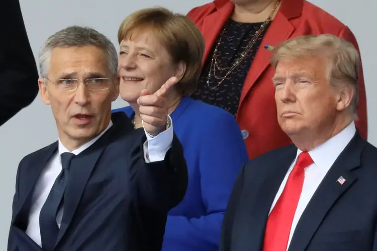A Alemanha paga bilhões de dólares por ano à Rússia, criticou Trump (Reinhard Krause/Reuters)