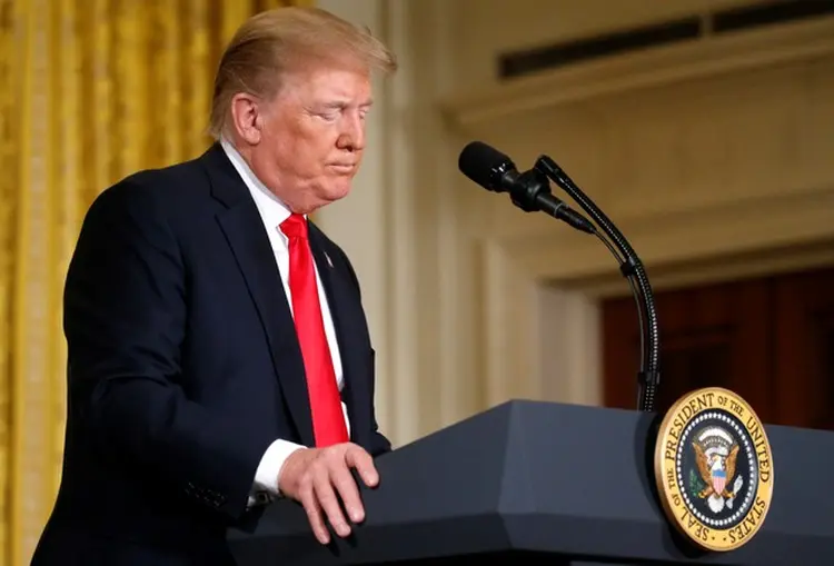 Donald Trump: presidente suspendeu um banimento anterior de venda de bens de companhias norte-americanas para a ZTE (Leah Millis/Reuters)