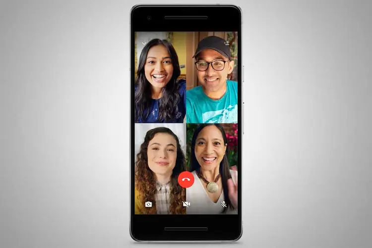 Telerreunião no WhatsApp: até quatro pessoas podem conversar por vídeo (WhatsApp/Divulgação)