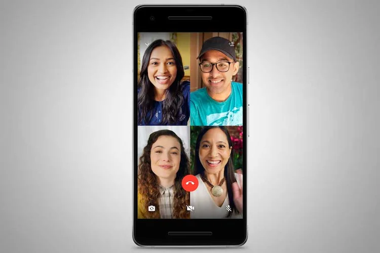 Telerreunião no WhatsApp: até quatro pessoas podem conversar por vídeo (WhatsApp/Divulgação)