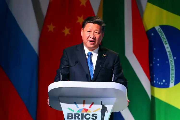 Imagem de arquivo de Xi Jinping: presidente da China, que defende a soberania do país em decisões políticas e comerciais (Mike Hutchings/Reuters)