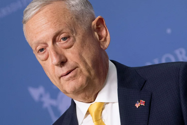 James Mattis: "Fiquei triste ao ouvir isso, francamente" (Jim Watson/Pool/Reuters)