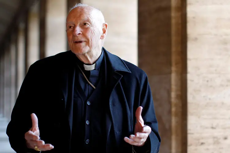 Theodore McCarrick: ele se tornou no mês passado o primeiro cardeal a perder seu chapéu vermelho e título (Alessandro Bianchi/File Photo/Reuters)