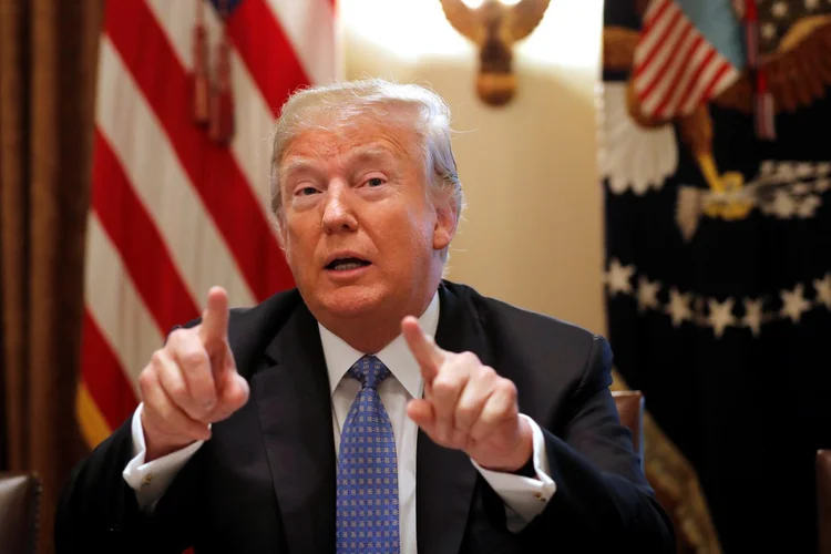TRUMP: "O livro é ficção", respondeu o presidente sobre o assunto (Carlos Barria/Reuters)