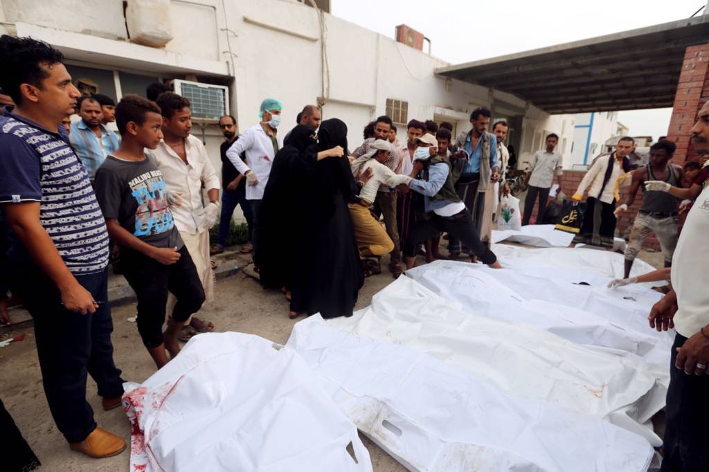 Ao menos 55 civis iemenitas morreram em ataques em Hodeida