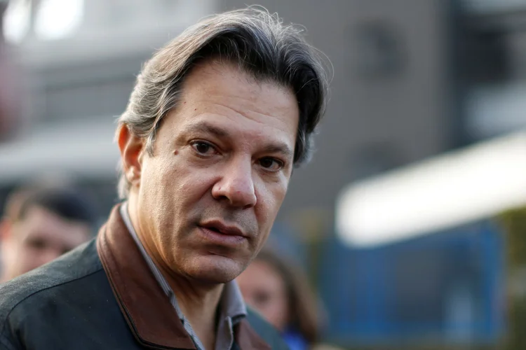 Haddad, disse que a ação por improbidade administrativa movida pelo MP contra ele está baseada na "palavra de um bandido" (Rodolfo Buhrer/Reuters)