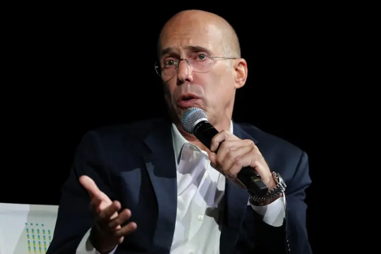 Jeffrey Katzenberg: ele se juntou ao ex-diretor executivo do eBay e Hewlett-Packard Meg Whitman (Mike Blake/Reuters)