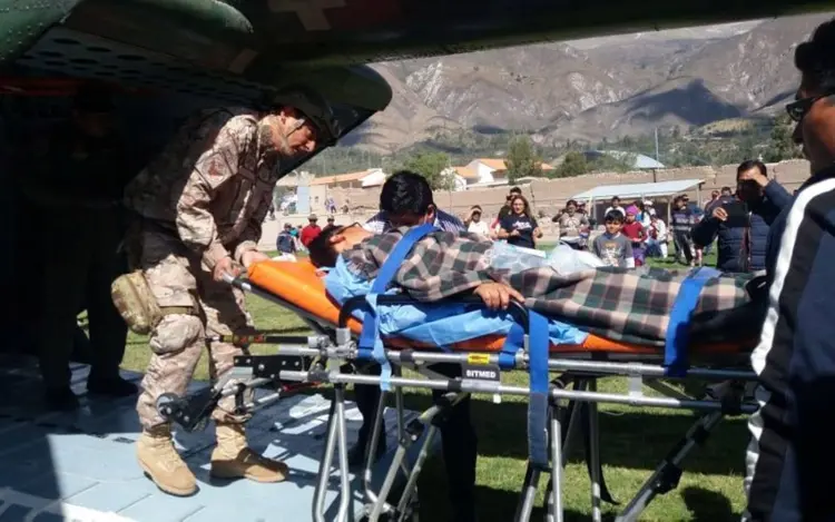 Peru: além dos 9 mortos, várias pessoas estão em situação grave (Divulgação Agência Andina/Reuters)