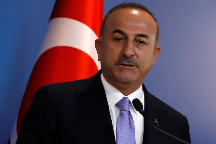 Mevlut Cavusoglu: ministro turco de Relações Exteriores afirmou que relação do país com a União Europeia estava em bases mais sólidas (Umit Bektas/Reuters)