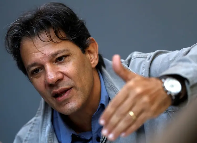 Fernando Haddad: petista voltou a citar a elite brasileira: "estão cometendo um erro" (Leonardo Benassatto/Reuters)