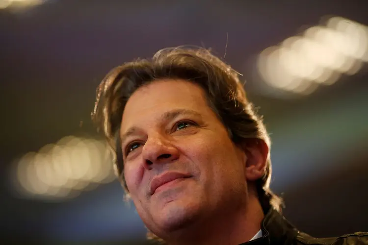 Fernando Haddad: parte do PT defendia que ex-prefeito não ocupasse esse espaço porque poderia passar a ideia de que sigla havia desistido da candidatura Lula (Adriano Machado/Reuters)