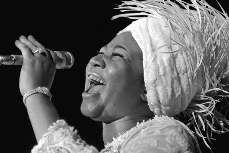 Aretha Franklin em Las Vegas, em 1969 (Las Vegas News Bureau/Reuters)