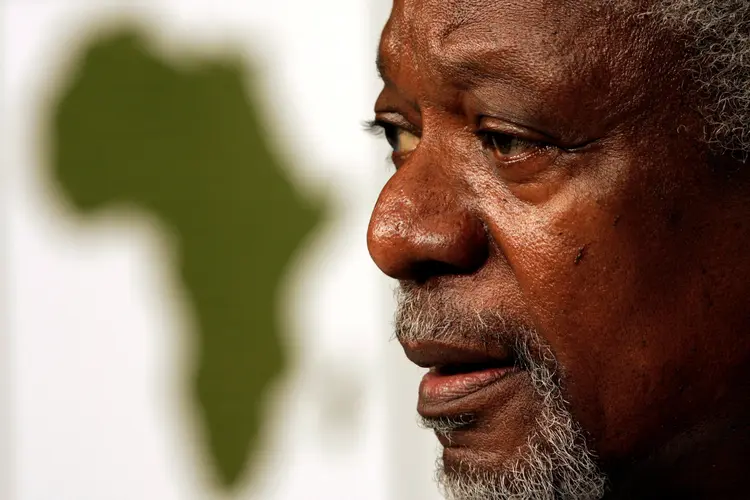 Kofi Annan: Ele denunciou como "ilegal" a guerra de George W. Bush no Iraque (Mark Wessels/Reuters)