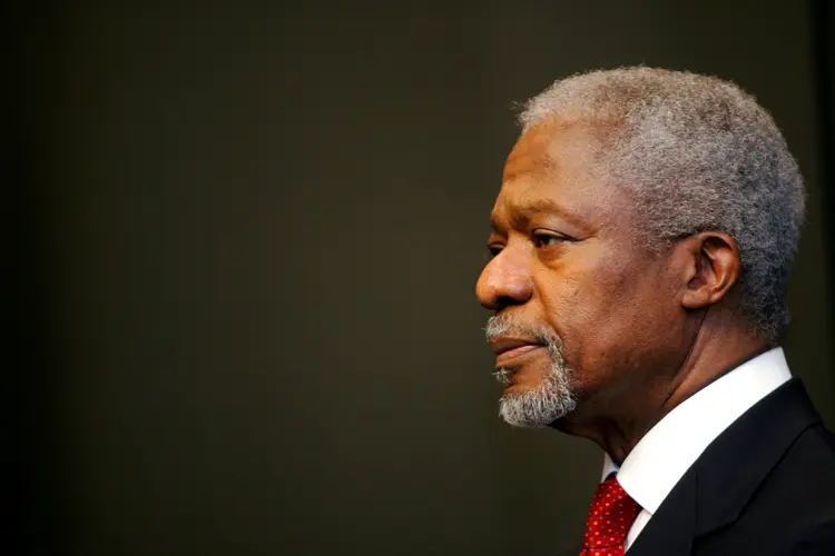 Kofi Annan: Líderes europeus elogiaram sua liderança forte e graciosa (Mike Hutchings/Reuters)