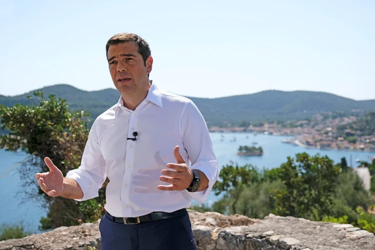 Tsipras: o primeiro-ministro pretende restabelecer o convênio coletivo (Andrea Bonetti/Reuters)