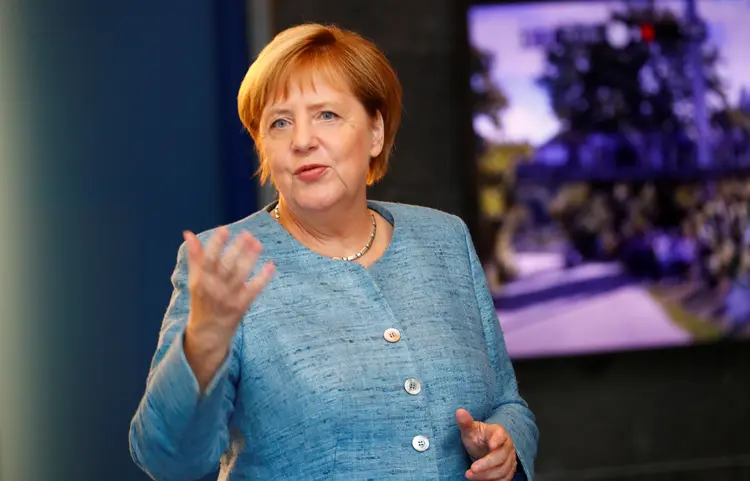 Merkel: a Alemanha enfrenta várias manifestações da extrema direita conta a presença de imigrantes no país (Hannibal Hanschke/Reuters)