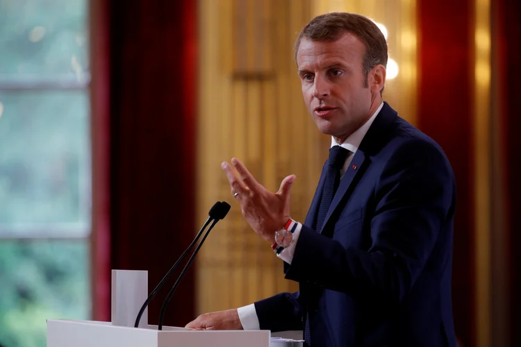 Macron: no dia 20 de setembro será realizado um Conselho Europeu sobre imigração na Áustria (Philippe Wojazer/Reuters)