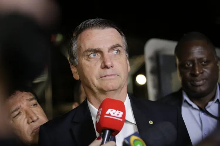 Bolsonaro no primeiro debate dos candidatos à Presidência em 09/08/2018 (Kelly Fuzaro/Band/Reprodução)