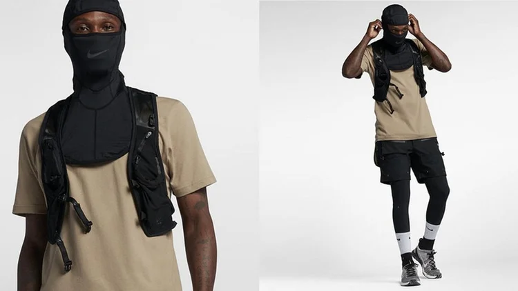 Nike: imagem de modelo negro com balaclava foi alvo de críticas (Nike/Divulgação)