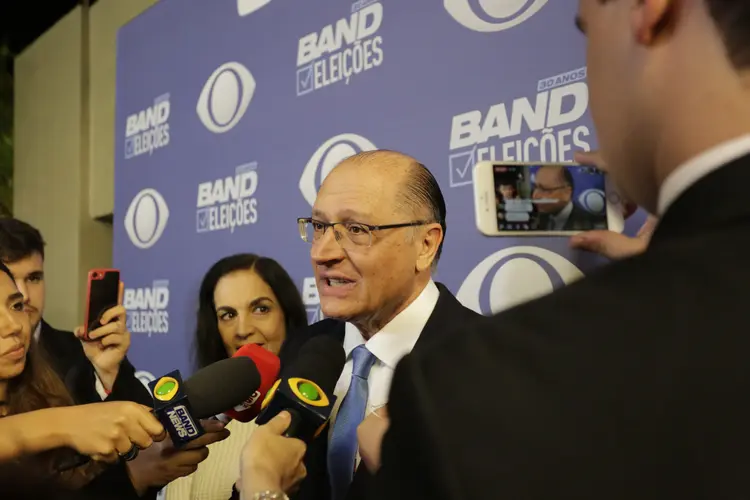 Geraldo Alckmin: o PPS apoia o candidato tucano (Kelly Fuzaro/Band/Reprodução)