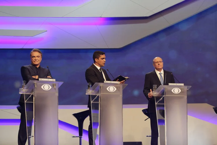 Debate: encontro entre os presidenciáveis, que durou cerca de 3 horas, transcorreu em temperatura morna (Kelly Fuzaro/Band/Divulgação)