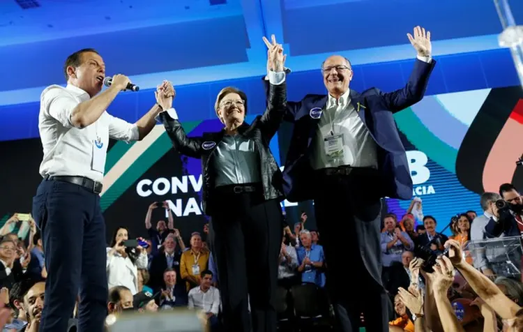 DORIA, ANA AMÉLIA E ALCKMIN: convenção do PSDB foi um das tantas a definir as chapas durante o fim de semana  / REUTERS/Adriano Machado (Adriano Machado/Reuters)