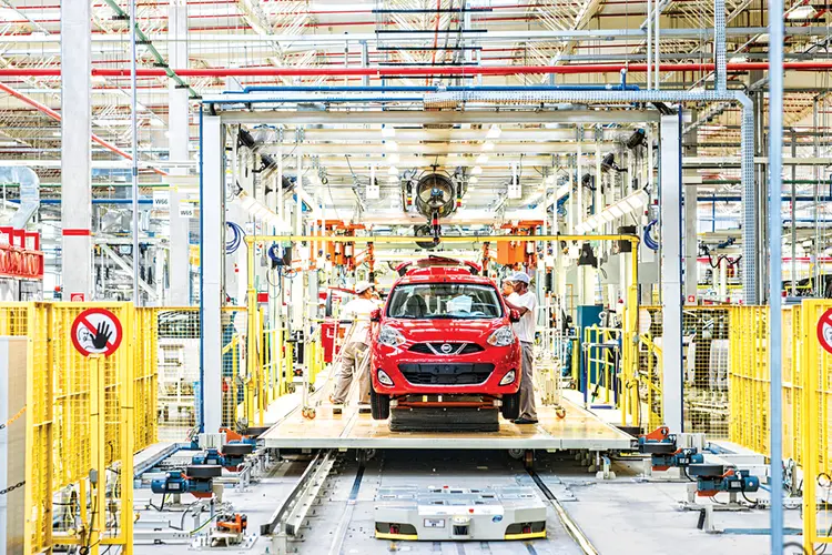 Fábrica da Nissan em Resende (RJ): investimentos para ampliar a capacidade de produção (Germano Lüders/Exame)