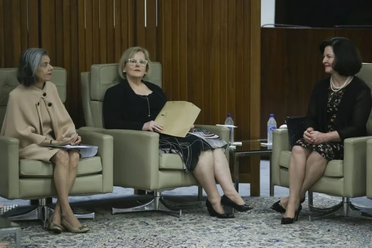 Cármen Lúcia, Rosa Weber e Raquel Dodge: elas participaram do seminário Elas por Elas, promovido Conselho Nacional de Justiça (CNJ) (José Cruz/Agência Brasil)