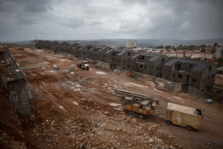 Israel: o ministro da Defesa israelense prometeu construir 400 novas casas na colônia Adam (Uriel Sinai/Getty Images)