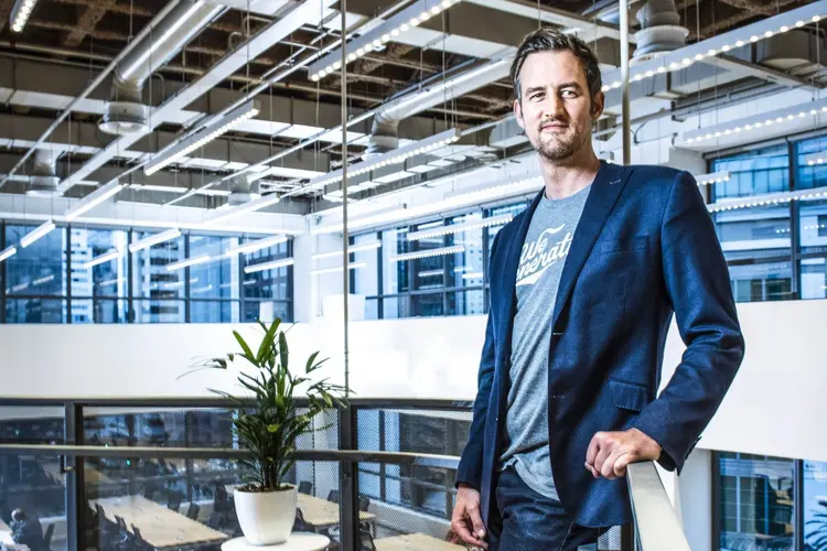 Miguel McKelvey: Cofundador e vice-presidente da WeWork, que coloca em ação sua estratégia de expansão (Germano Lüders/Exame)