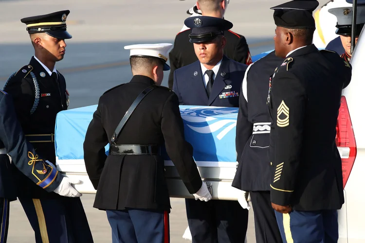 A entrega dos restos mortais foi estipulada por Trump e por Kim Jong-un durante a cúpula de Singapura realizada em 12 de junho (Chung Sung-Jun/Reuters)