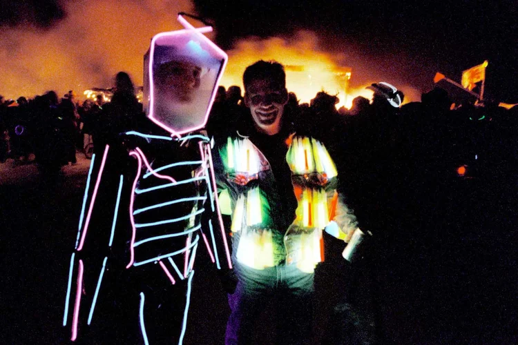 Festival Burning Man, em setembro de 2000
 (David McNew/Newsmakers/Getty Images)