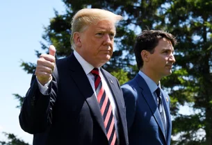 Trump conversa com Trudeau após anunciar tarifas aos produtos canadenses