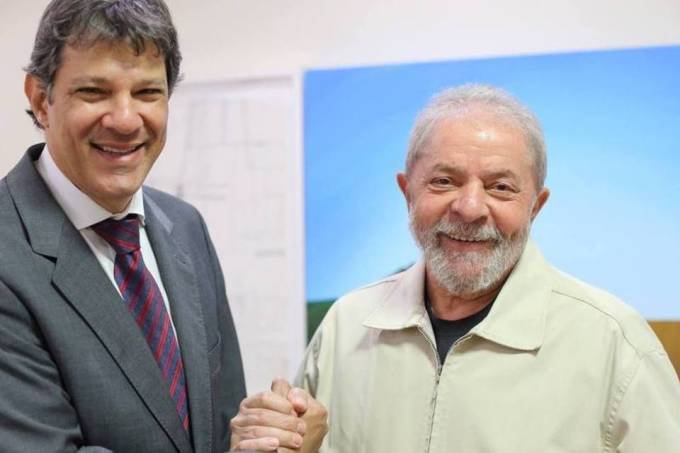 Fernando Haddad: ao lado de vice de Lula estarão a presidente do PT, Gleisi Hoffmann, e Manuela D'Ávila (PCdoB) (Ricardo Stuckert/Facebook/Reprodução)