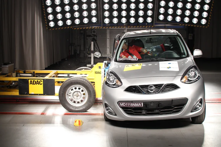 Nissan March recebe uma estrela em teste de segurança da Latin NCAP (Latin NCAP/Divulgação)