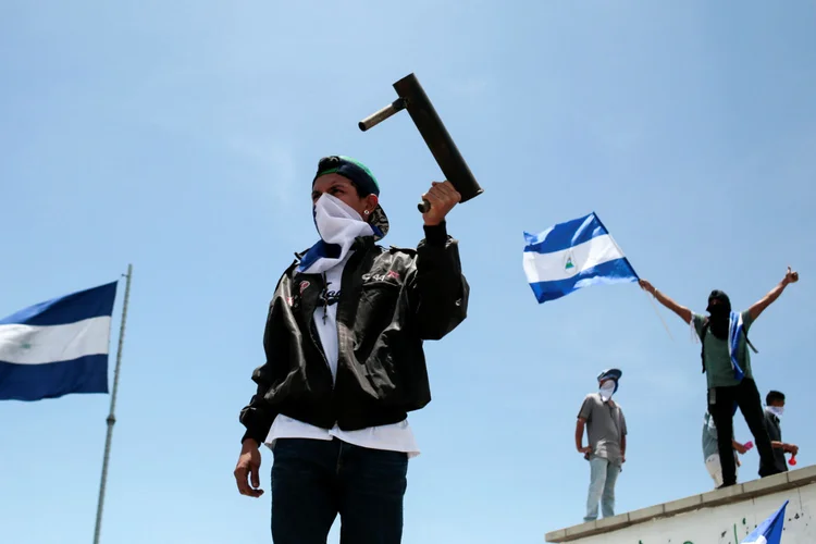 Protestos contra o governo de Daniel Ortega na Nicarágua (Oswaldo Rivas/Reuters)