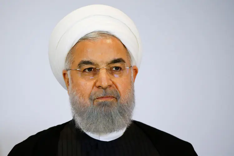 Rohani: o presidente iraniano espera que a França permaneça no acordo nuclear de 2015 (Denis Balibouse/Reuters)