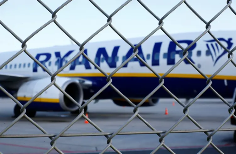 Ryanair: as ações da low cost subiam quase 8% nesta manhã (Wolfgang Rattay/Reuters)