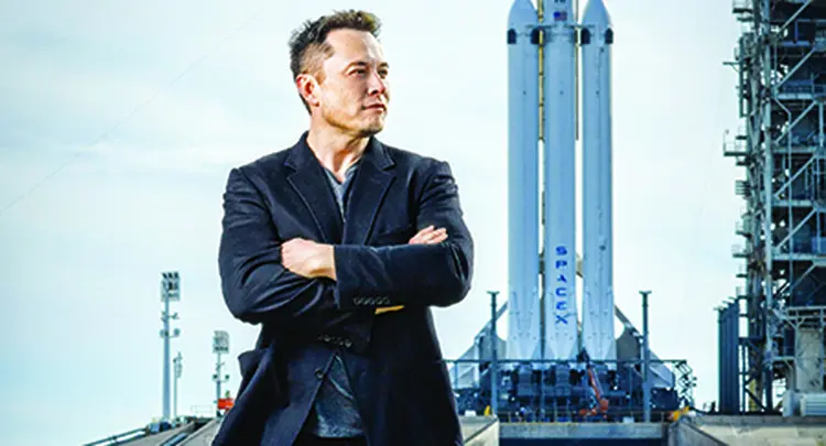 Elon Musk, durante lançamento anterior de foguete da SpaceX (Todd Anderson/The New York Times)