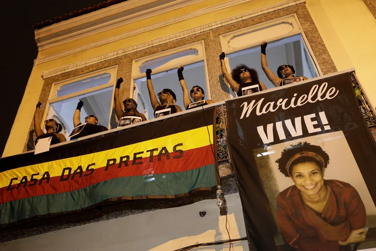 Marielle Franco: vereadora foi assassinada a tiros dentro de seu carro no bairro do Estácio junto com seu motorista Anderson Gomes (Ricardo Moraes/Reuters)