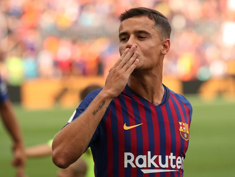 PHILIPPE COUTINHO: jogador lança nova chuteira da Nike, a Phamton VSN (Albert Gea/Reuters)