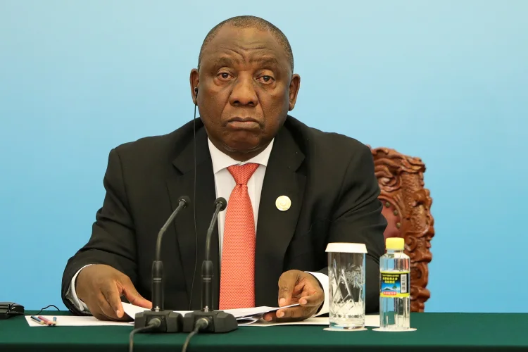Cyril Ramaphosa: "Se começar a empurrar em uma direção diferente, acabará prejudicando o interesse do Brasil" (Lintao Zhang/Reuters)