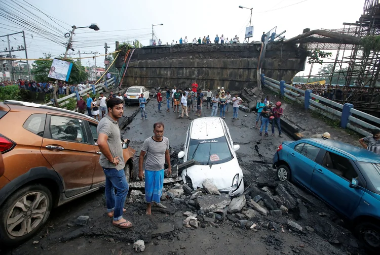 Desabamento: o número de vítimas e feridos ainda não foi divulgado (Rupak De Chowdhuri/Reuters)
