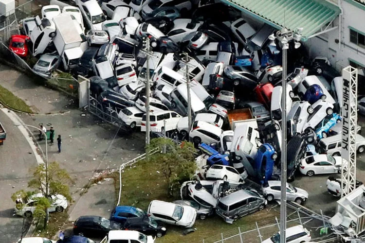 Japão: tufão Jebi é o mais poderoso a atingir o país nos últimos 25 anos (Kyodo/Reuters)