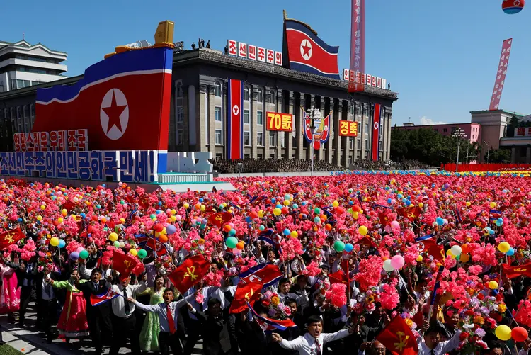 Aniversário da Coreia do Norte: Normalmente, o país exibe nesta data algumas das suas armas nucleares (Danish Siddiqui/Reuters)