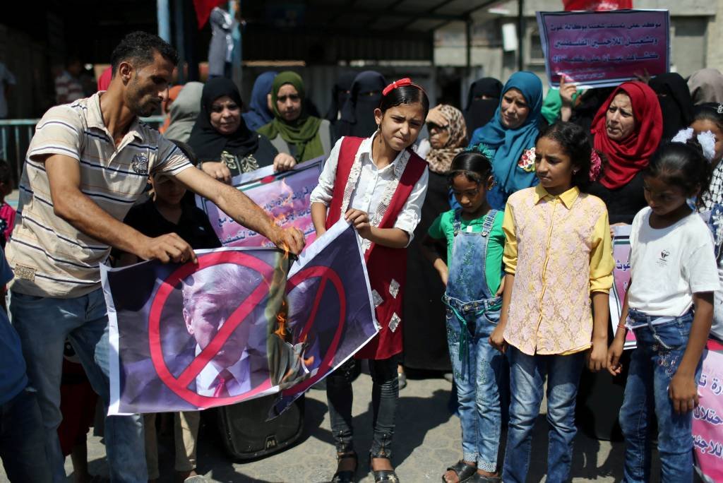 Palestina: a Turquia questionou se os EUA podem mediar o acordo de paz (Ibraheem Abu Mustafa/Reuters)