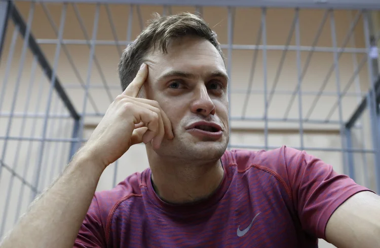 Piotr Verzilov: sua companheira informou que o ativista começou a perder a visão, a fala e a mobilidade (Sergei Karpukhin/Reuters)