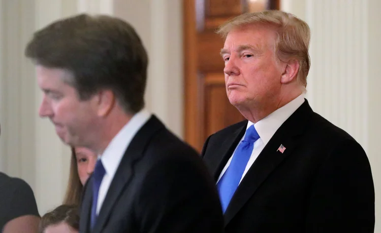 Trump: o indicado do presidente ao Supremo é acusado de ter cometido um estupro nos anos 1980 (Jim Bourg/Reuters)